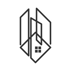 Real Estate Logo template Icon Illustration Brand Identity