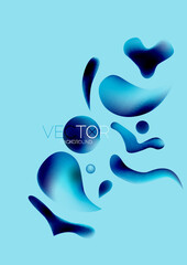 Fluid shapes vertical wallpaper background. Vector illustration for banner background or landing page