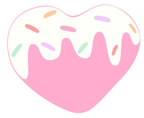 Sweet heart candy vector for card design