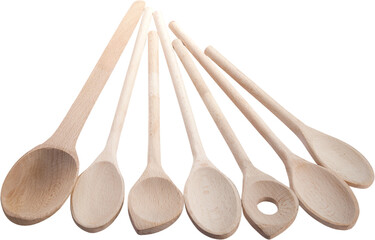 Wooden kitchen spoons