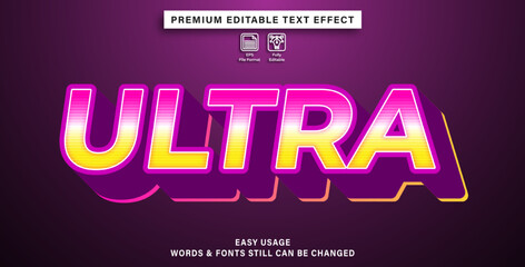 editable text effect ultra