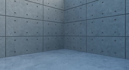 Realistic industrial style concrete background - 3D Rendering	