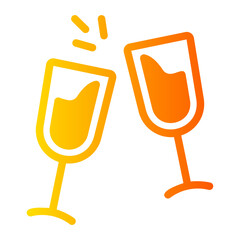 cheers gradient icon