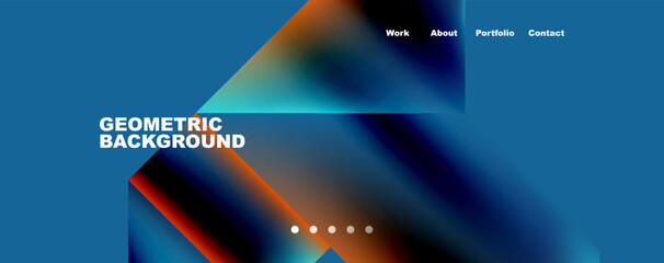 Dynamic lines, triangles, rectangles geometric abstract background. Vector Illustration For Wallpaper, Banner, Background, Card, Book Illustration, landing page