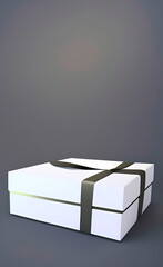 Gift box red, pink, white, love, presents created by generative AI, AI Generative