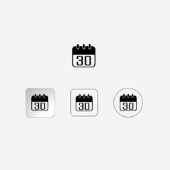 Calendar icon calendar vector icon calendar button symbol