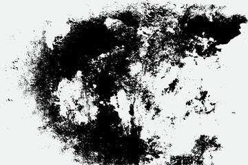 black grunge texture on white background EPS vector.