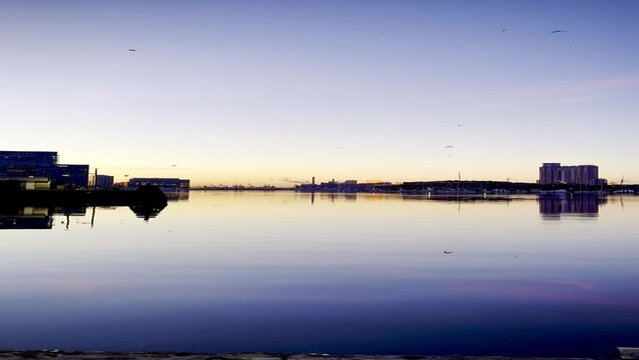 Sunrise on the Baltimore Harbor