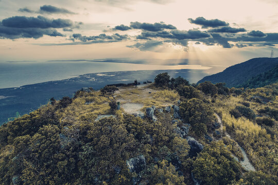 Moody view off of Bokor Mountain, Cambodia