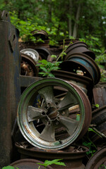 wheel of a car