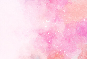 背景素材_水彩テクスチャ_ピンク
