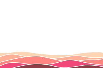 Minimal abstract landscape background vector. Mountain curve lines background . Vector arts design background or template, poster, cover, wall arts and home decoration, presentation background.