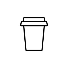 Disposable cup icon vector design templates
