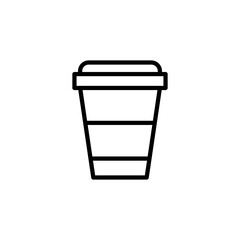 Disposable cup icon vector design templates