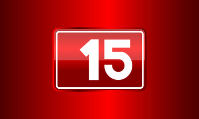 Number Red Elegant Tech Logo