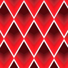Red and black diamond shape tile seamless pattern background vector for printing paper or fabric.