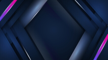 Abstract polygonal digital navy geometric shape subtle vector technology background.