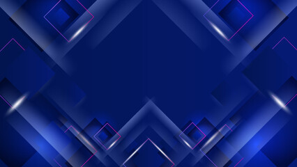 Abstract polygonal digital dark blue geometric shape subtle vector technology background.