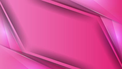 Abstract polygonal digital pink geometric shape subtle vector technology background.
