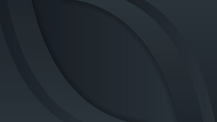 Abstract polygonal digital black geometric shape subtle vector technology background.