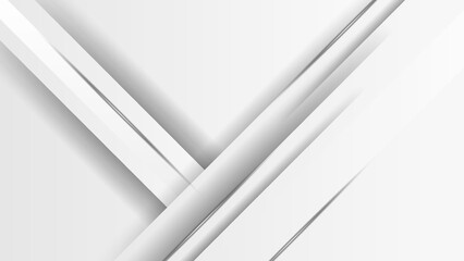 Abstract white diagonal overlap background. Vector Illustration