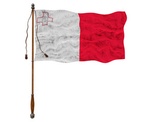 National flag  of Malta. Background  with flag  of Malta