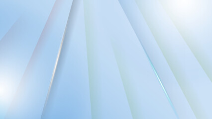 Obraz premium Abstract technology geometric light blue color shiny motion background.