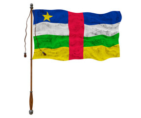 National flag ofCentral Arican Republic. Background  with flag ofCentral Arican Republic