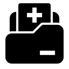 Folder glyph icon