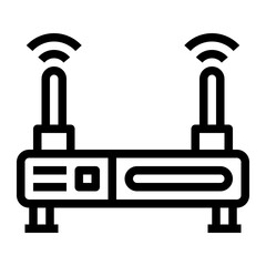 Wifi Router line icon