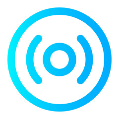 Dvd gradient icon