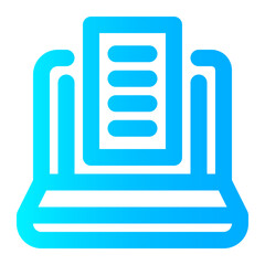 Laptop  gradient icon