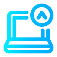 Obraz premium laptop gradient icon