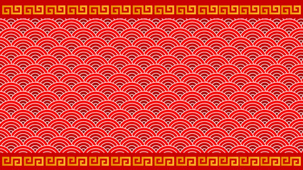 Red Orange Chinese New Year Background