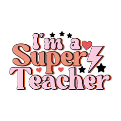 Retro Teacher Svg Design