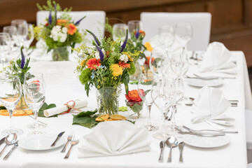 wedding table setting