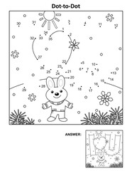 Valentine's Day dot-to-dot hidden picture puzzle and coloring page with 