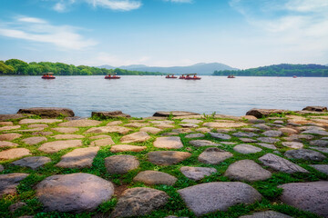 Obraz premium Hangzhou West Lake Chinese Garden Landscape