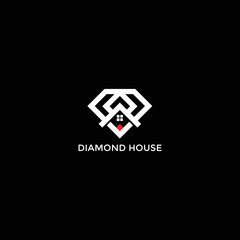 diamond house modern and elegant logo
