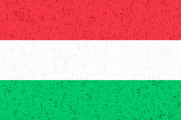 ハンガリー　国旗　水彩　背景