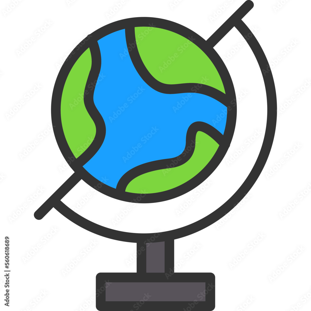 Wall mural globe icon