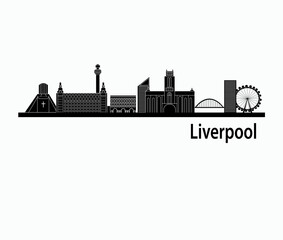 Obraz premium Liverpool city skyline 