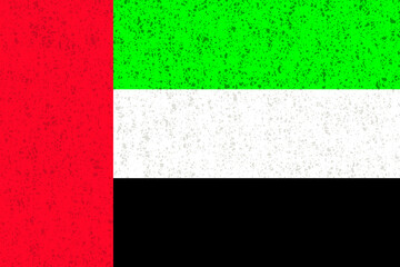 アラブ首長国連邦　国旗　水彩　背景