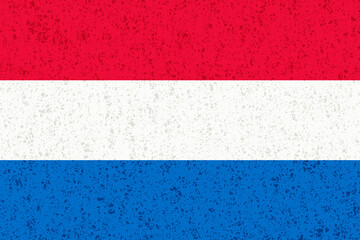 オランダ　国旗　水彩　背景　