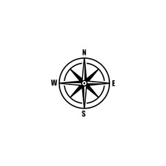 Compass icon vector illustration. Compass simple icon.