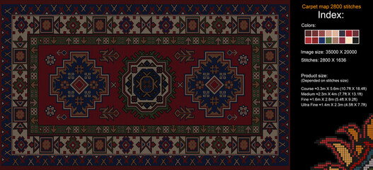 Carpet Map 71 2800 Stich