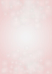 Abstract Vector Pink Background with Silver and White Light Spots. Magic Shiny Pastel Print. Baby Print. Romantic Bokeh Blurred Page Design for St' Valentines Day.  Gentle Stardust Pattern..