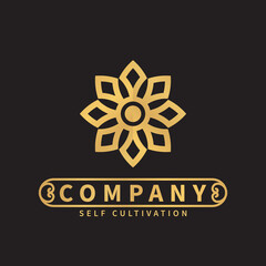 Vector geometric logo design. Abstract logo template. Vector illustration.