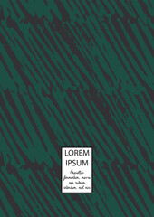 Vector Abstract Hand Drawn Scribble Cover. Minimal Artistic Sketch Poster.