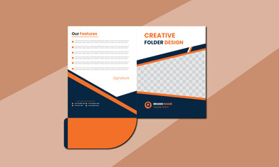 corporate modern file folder design template 